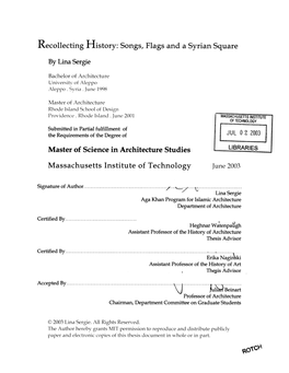 Songs, Flags and a Syrian Square by Lina Sergie Master