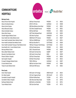 Ambetter 2017 Hospital Listings.Xlsx