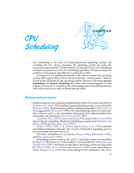 CPU Scheduling Is the Basis of Multiprogrammed Operating Systems