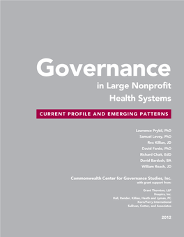 In Large Nonprofit Health Systems