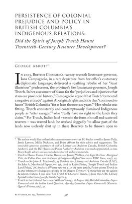 Did the Spirit of Joseph Trutch Haunt Twentieth-Century Resource Development?