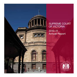 Supreme Court of Victoria 2010–11 Annual Report