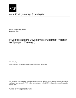 Initial Environmental Examination