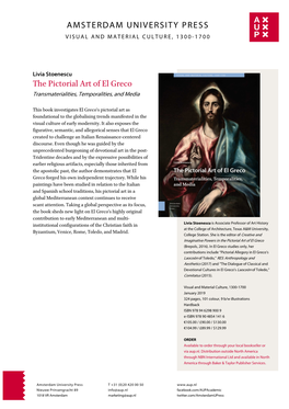 Book Flyer the Pictorial Art of El Greco