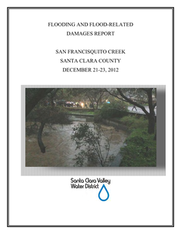 Flooding and Flood-Related Damages Report San Francisquito Creek Santa