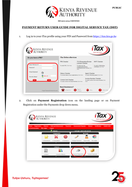 Payment Return User Guide for Digital Service Tax (Dst)