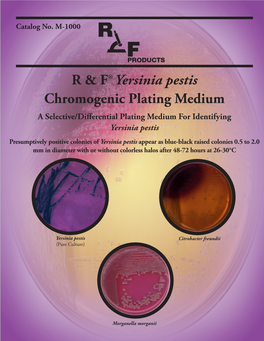 R & F®Yersinia Pestis Chromogenic Plating Medium