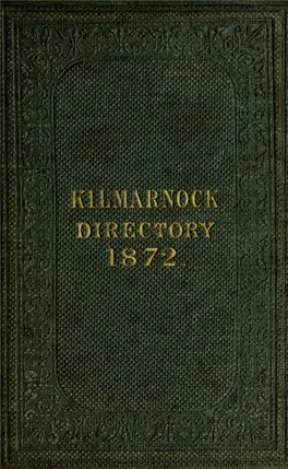 Post Office Kilmarnock Directory, for 1872
