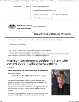 Australian Government Department of Defence