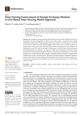 Time-Varying Comovement of Foreign Exchange Markets: a GLS-Based Time-Varying Model Approach