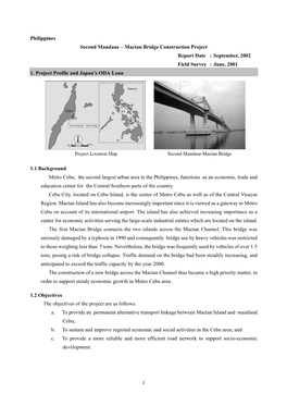 Project Location Map Second Mandaue-Mactan Bridge