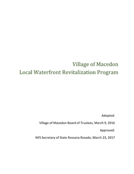 Local Waterfront Revitalization Program