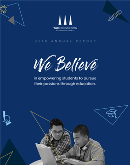 To Download the 2018 Annual Report