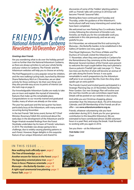 Newsletter 30/December 2015 Gallery of Gardens (See Story, Page 10)