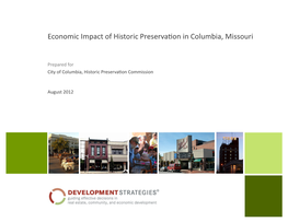 Economic Impact of Historic Preservation in Columbia, Missouri