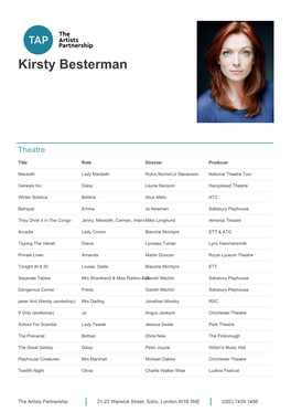 Kirsty Besterman