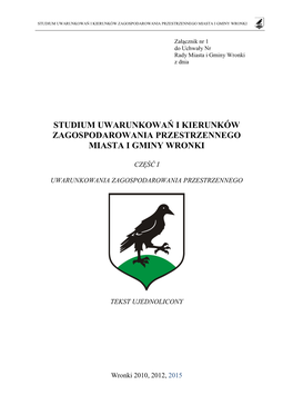 Uwarunkowania Zewnętrzne Rozwoju Miasta I Gminy W Regionie