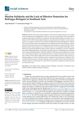 Muslim Solidarity and the Lack of Effective Protection for Rohingya Refugees in Southeast Asia