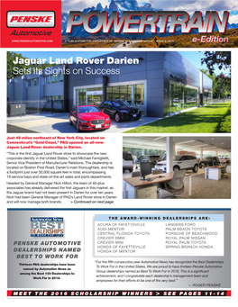 Jaguar Land Rover Darien Sets Its Sights on Success