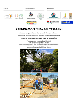 Prendiamoci Cura Dei Castagni Presentazione