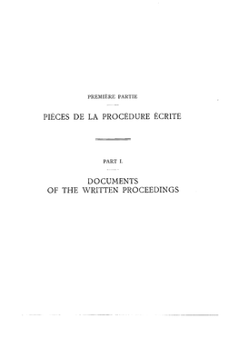 Documents of the Written Proceedings Section A