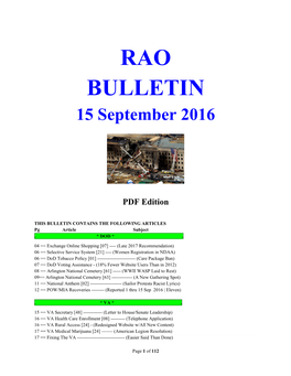 Bulletin 160915 (PDF Edition)