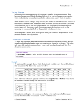 Voting Theory 35