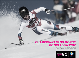 Championnats Du Monde De Ski Alpin 2017