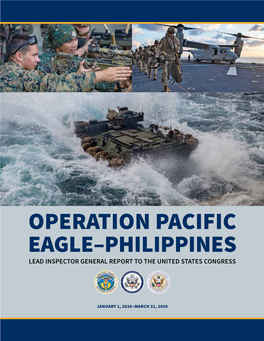 Operation Pacific Eagle-Philippines, Report to the United States Congress, January 1, 2020-March 31, 2020