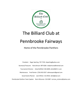 The Billiard Club at Pennbrooke Fairways