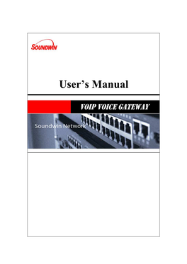 User's Manual