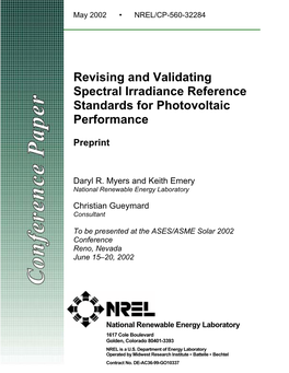 Revising and Validating Spectral Irradiance Reference Standards for Photovoltaic