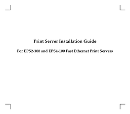 Print Server Installation Guide