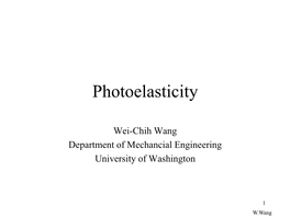 Photoelasticity