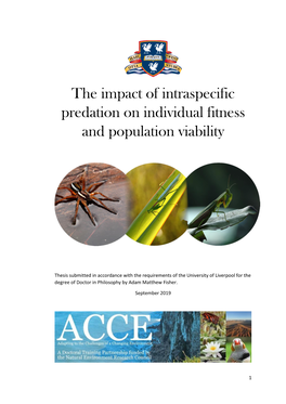 CHAPTER 4: the Impact of Behavioural Syndromes on Aggression in Praying Mantids