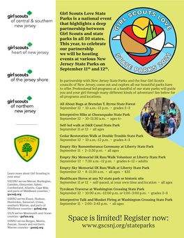 Girl Scouts Love State Parks Flyer