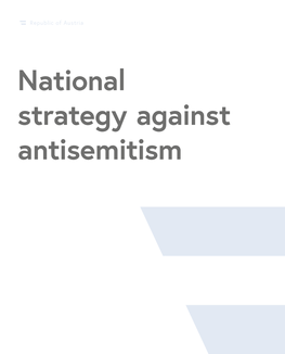 National Strategy Against Antisemitism