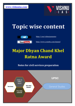 Topic Wise Content