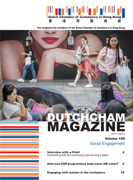 Magazine for Members of the Dutch Chamber of Commerce in Hong Kong