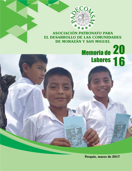 Asociación Patronato Para El Desarrollo De Las Comunidades De Morazán Y San Miguel