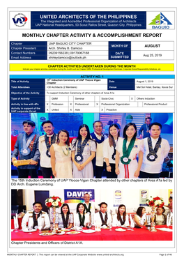 United Architects of the Philippines Monthly Chapter