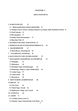 Chapter 4 Area Reports 1. Wadi-Panigate 31