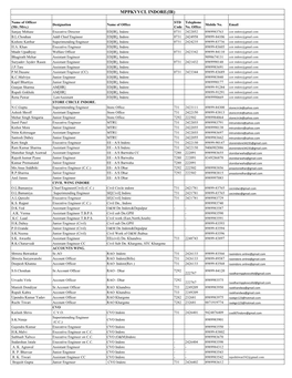 Mppkvvcl Indore(Ir)