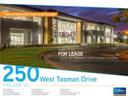 250 W. Tasman Drive | San Jose | CA