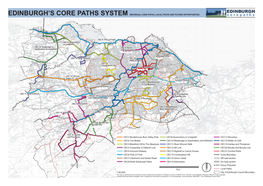 Map of Edinburgh's Core Paths