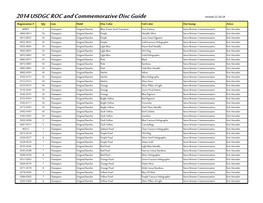2014 USDGC ROC and Commemorative Disc Guide
