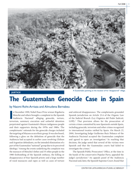 The Guatemala Genocide Case in Spain