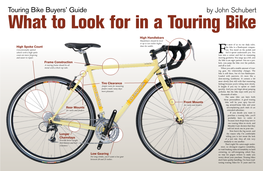 Touring Bike Buyers' Guide by John Schubert