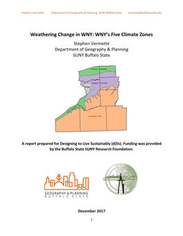Weathering Change in WNY: WNY's Five Climate Zones