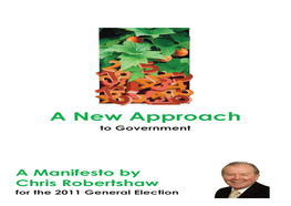 A New Approach to Government